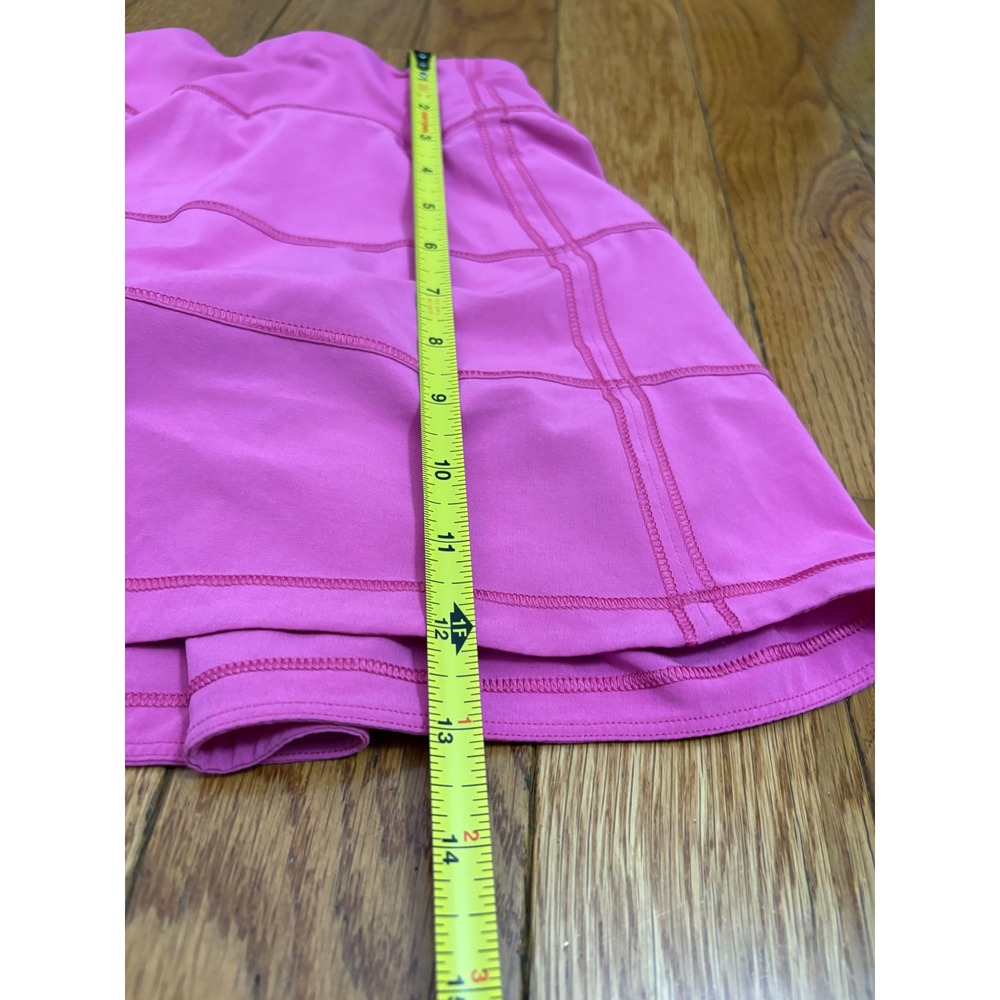 Women's lululemon Pace Rival Skirt Pink Athletic Tennis Skort Size 2 Regular - Picture 6 of 8